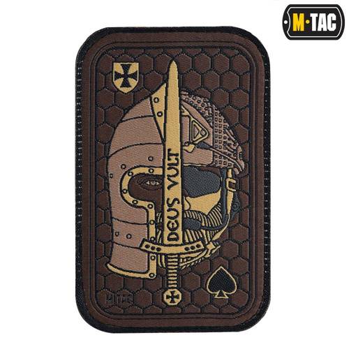 M-Tac - Deus Vult Ace Moral Patch - Jacquard - Coyote - 51117005 - Morale Patch