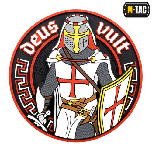 M-Tac – Deus Vult Patch – 3D PVC – Weiß/Rot – 51116000 - Andere