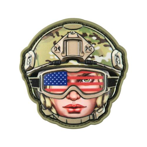 M-Tac – Emoji USA Girl Patch Nr. 2 – PVC 3D – Camo – 51354004 - Andere