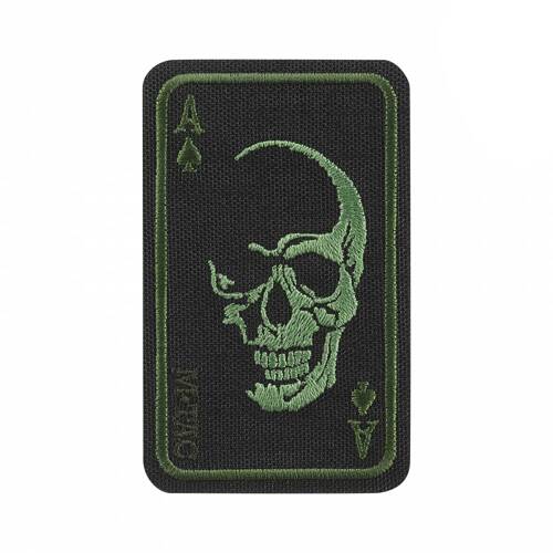 M-Tac – Face of War Patch – Stickerei – Schwarz/Grün – 51389201 - Morale Patch