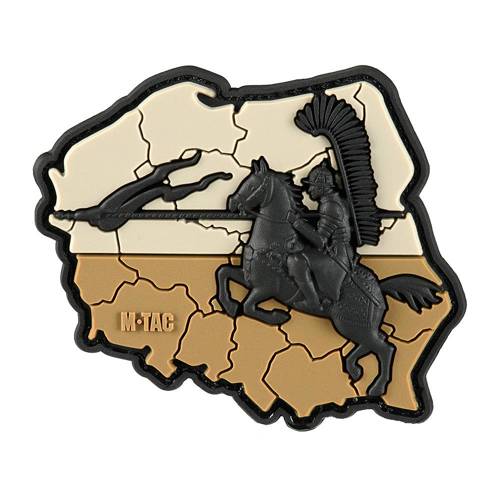 M-Tac - Husaria 3D Moral Patch - Coyote - 51010005 -  3D PVC Morale Patches