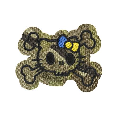 M-Tac – Kitty Kontur Patch – Stickerei – Gelbe und Blaue Schleife – MultiCam – 51386208 - Morale Patch