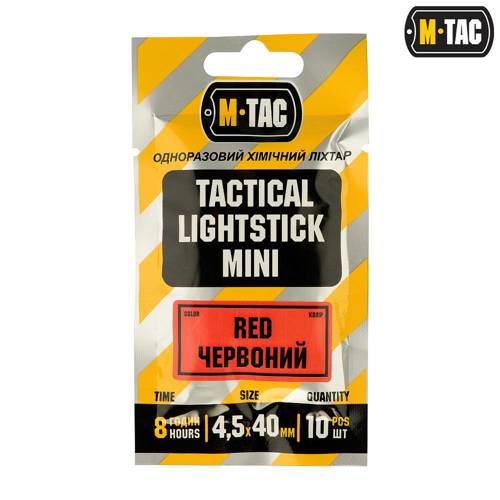 M-Tac - Lightstick Chemische Beleuchtung - 4.5х40 - Rot - 711500425-R - Leuchtstäben