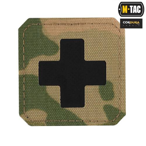 M-Tac - Medic Cross Laser Cut Patch - Cordura 500D - Schwarz || MultiCam - 51122802 - Blutgruppe & Medic