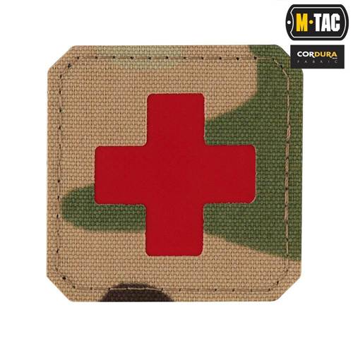 M-Tac - Medic Cross Laser Cut Patch - Rot / MultiCam - 51122833 - Blutgruppe & Medic