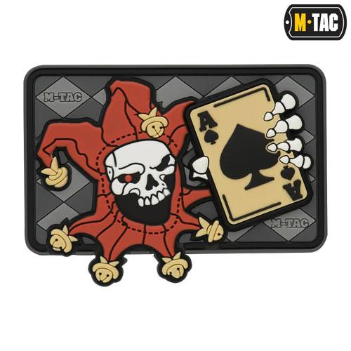 M-Tac - Moralaufnäher - Joker Skull 3D PVC - Schwarz - 51120000 -  3D PVC Morale Patches