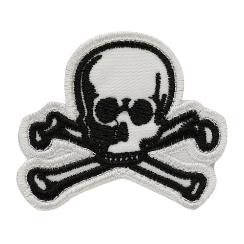 M-Tac – Old Skull Patch – Stoff – Schwarz/Weiß – 51132036 - Morale Patch