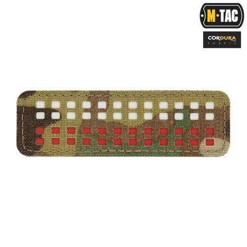 M-Tac - Polnischer Flaggenaufnäher - Fluoreszierend - Pixel - Laserschnitt - Rot / MultiCam / Weiß - 51005108 - Flaggen