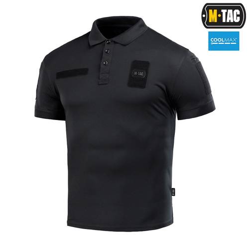 M-Tac - Polohemd Elite Tactical Coolmax - Schwarz - 80010002 - T-Shirts