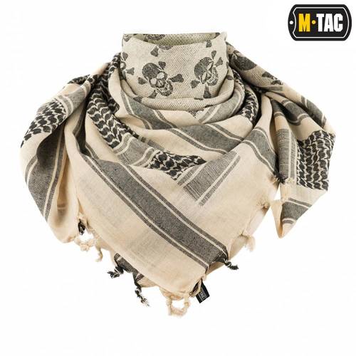 M-Tac - Shemagh Tragetuch - Piratenschädel - Schwarz / Coyote - 40903004 - Headwraps, Shemags & Schals