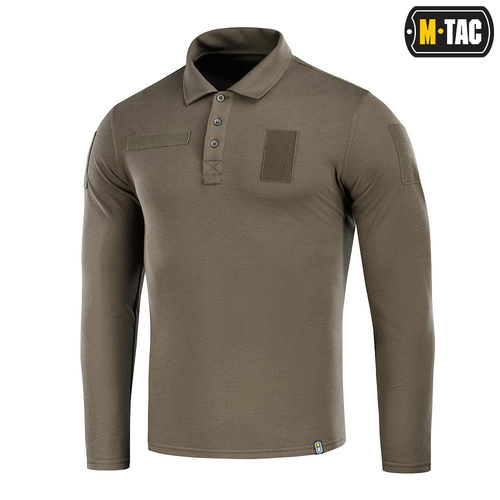 M-Tac - Taktisches Poloshirt mit langen Ärmeln - Dark Olive - 80021048 - Poloshirts