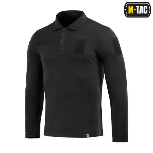 M-Tac - Taktisches Poloshirt mit langen Ärmeln - Schwartz - 80021002 - Poloshirts