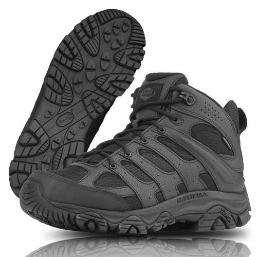 Merrell - Moab 3 Mid Tactical Response Wasserdichte Stiefel - Schwarz - J003911 - Militärstiefel