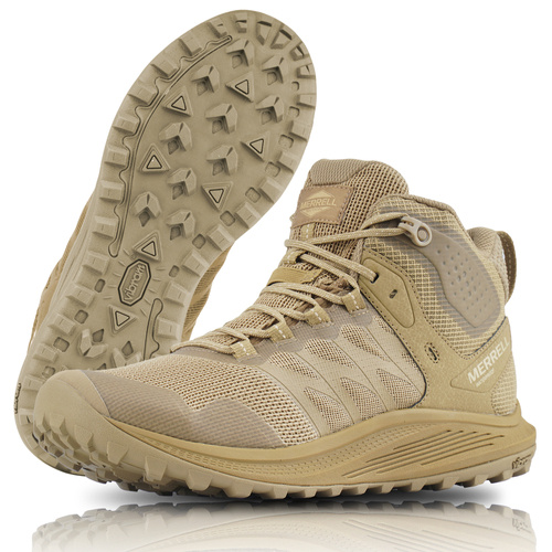 Merrell - Nova 3 Tactical Mid Trekkingstiefel - Wasserdicht - Coyote - J005051 - Taktische Stiefel