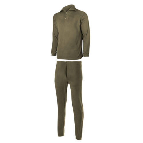 Mil-Tec - Fleece Thermounterwäsche - Olive Drab - 11220001 - Thermoaktive Wäsche