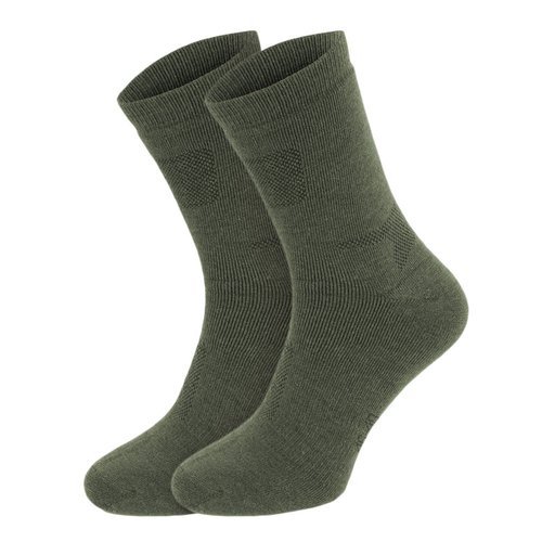 Mil-Tec - Merino Socken - 2 Paar - Olive Drab - 13006301 - Militärsocken