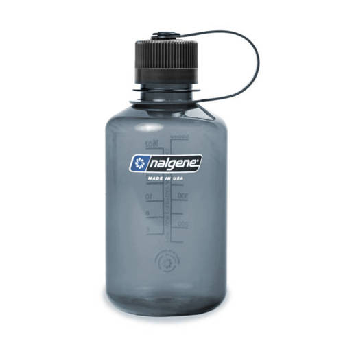 Nalgene - 16 oz Narrow Mouth Sustain Flasche - 38 mm Kappe - 620 ml - Grau - 2021-1032 - Wasserbehälter & Feldflaschen