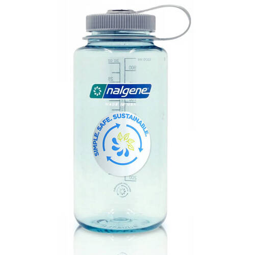 Nalgene - 32 oz Wide Mouth Sustain Flasche - 63 mm Kappe - 1.1L - Seafoam - 2020-1632 - Wasserbehälter & Feldflaschen