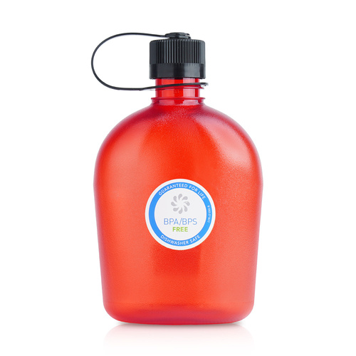 Nalgene – Oasis Canteen 32oz Sustain – 38 mm Gewinde – 1 l – Rot – 1777-9912 - Wasserbehälter & Feldflaschen