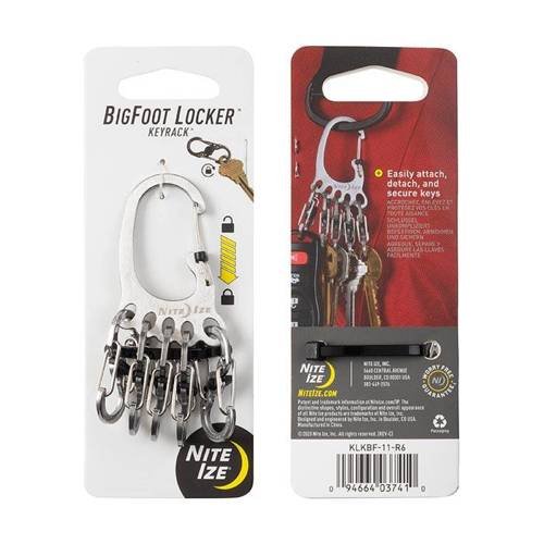 Nite Ize - BigFoot KeyRack Schließfach - Edelstahl - KLKBF-11-R6 - Schlüsselanhänger