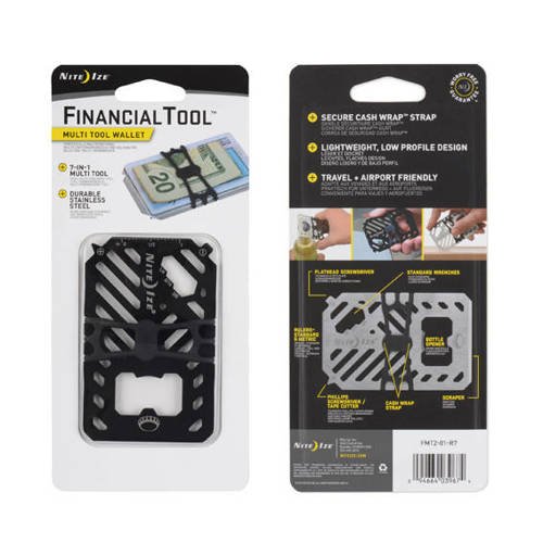 Nite Ize - Finanzwerkzeug Multi Tool Wallet - Schwarz - FMT2-01-R7 - Microtools