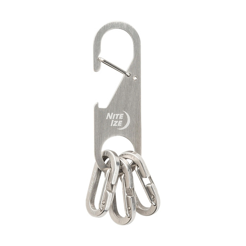 Nite Ize - Karabiner Z-Rack Keychain Bottle Opener - Stahl - Silber - ZRB-11-R6 - Schlüsselanhänger