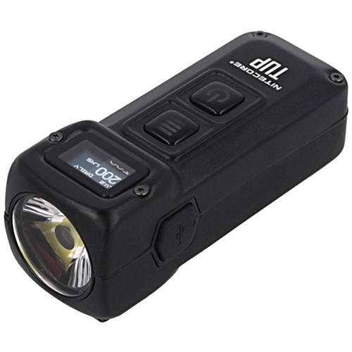 NiteCore - TUP Schlüsselanhänger LED-Taschenlampe mit 1200 mAh Akku - 1000 lm - TUP Hi-Tech Black - LED-Taschenlampen