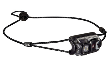 Petzl - BINDI® Ultraleichte, wiederaufladbare Stirnlampe - Schwarz - E102AA00 - Akku-Taschenlampen