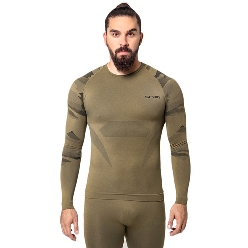 Spaio - Taktisches Langarm-Thermoshirt - Forest Green - Thermoaktive Wäsche