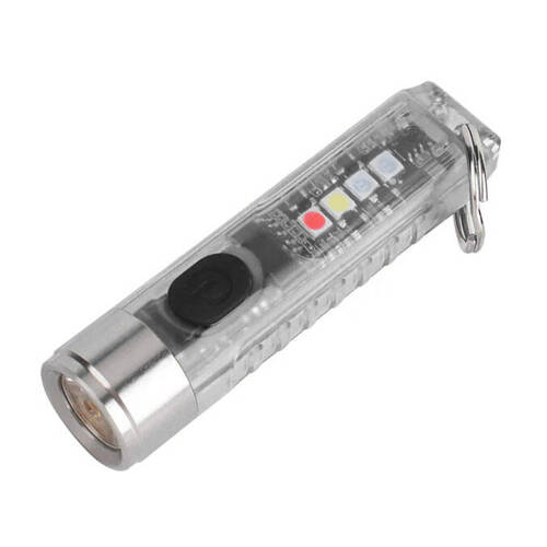 Speras - Schlüsselanhänger-Taschenlampe S11 mit 300 mAh-Akku - 400 lm - Weiß - SPERAS S11 TRANSPARENT WHITE - LED-Taschenlampen