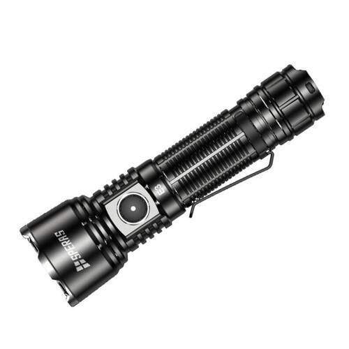 Speras - Taktische LED-Taschenlampe E3 - 2600 mAh - 1300 lm - 350 m - Schwarz - SPERAS E3 - LED-Taschenlampen