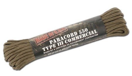 Teesar Inc. - Paracord 4 mm - 15.25m - Coyote Braun - 15945005 - Paracord