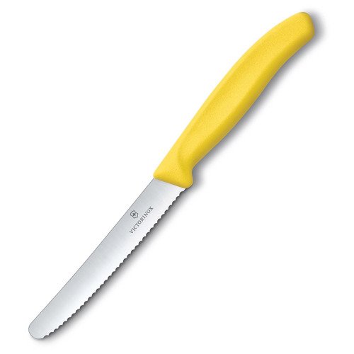 Victorinox - Küchenmesser Swiss Classic - Gezahnt - Gelb - 6.7836.L118 - Messer