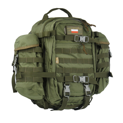 WISPORT - Sparrow 30 II Rucksack mit zwei Seitentaschen - 30 + 10 l - Olivgrün - Militärrucksäcke