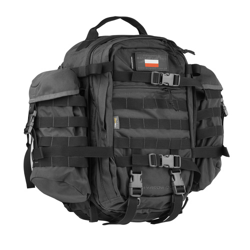 WISPORT - Sparrow 30 II Rucksack mit zwei Seitentaschen - 30 + 10 l - Schwarz - Militärrucksäcke