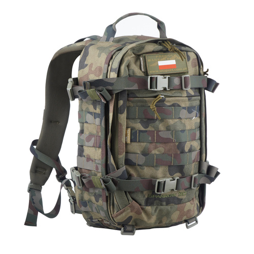 WISPORT - Sparrow II Militär-Rucksack - 20L - Polnisches Woodland - Stadt, EDC, 1 Tag (bis zu 25 Liter)