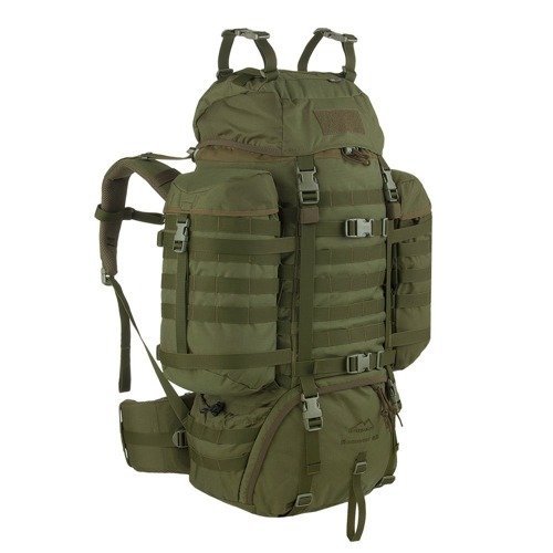 WISPORT - Waschbär-Rucksack - 65L - Olivgrün - Expedition (über 60 Liter)