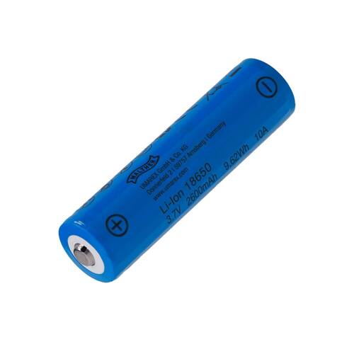 Walther - ICR Wiederaufladbare Batterie 18650 - 3,7 V - 2600 mAh - 3.7122.1 - Batterien