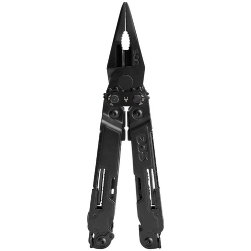 SOG - Multitool PowerAccess PA2002-CP - Edelstahl - 21 Werkzeuge + Bit-Set - Schwarz - PA2002-CP - Multitool SOG