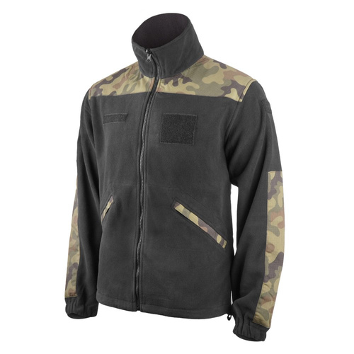 Texar - Grom Fleece Jacke - Schwarz / PL Camo - 03-FLG-CO - Fleece-Sweatshirts