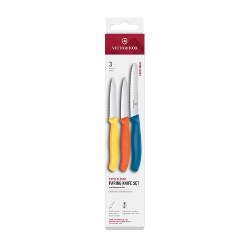 Messer - Victorinox - Messerset Swiss Classic - 2 gezahnt 1 glatt - Multicolor - 6.7116.32
