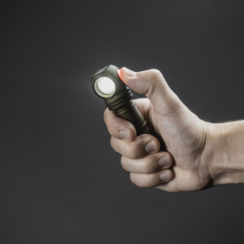 LED-Taschenlampen - Armytek - Stirnlampe Wizard C2 Pro - Magnetisches Ladegerät - 2500 lm - 18650 - Olive - F08701CO