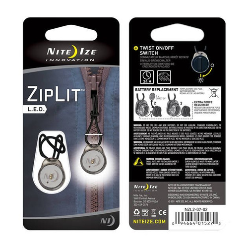 Nite Ize - ZipLit LED 2 Pack - White - NZL2-07-02 - Schlüsselbund Taschenlampen