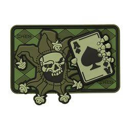 M-Tac - Moralaufnäher - Joker Skull 3D PVC - Olive - 51120001.