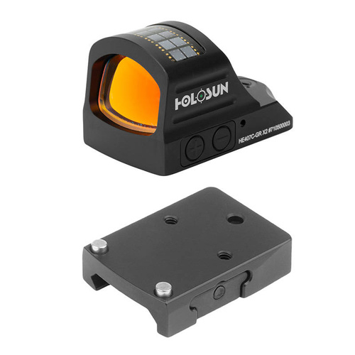 Holosun - HE407C-GR X2 Micro Red Dot Kollimator mit Picatinny Schienenmontage  - Holosun Kollimatorvisiere