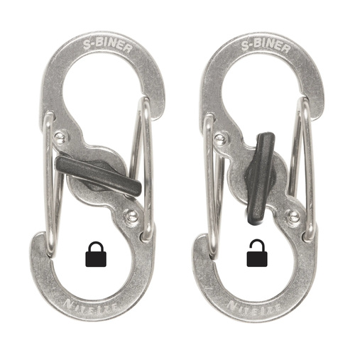 Schlüsselanhänger - Nite Ize - Karabiner GearLine Mini Key - Stahl - Schwarz - GLMK-A1-R3