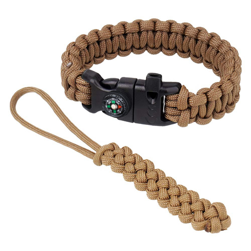 EDCX - "Flaming Lizzard" Feuer-Start-Werkzeug - Coyote Brown - 2348 - Paracord