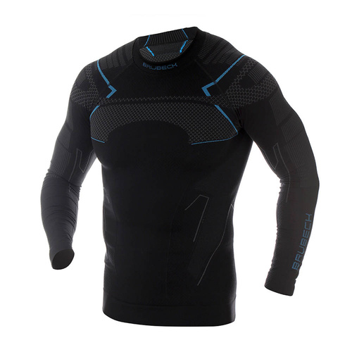 Brubeck - Thermo Sweatshirt - Nilit® Heat - Schwarz-Blau - LS13040A - Thermoaktive Wäsche