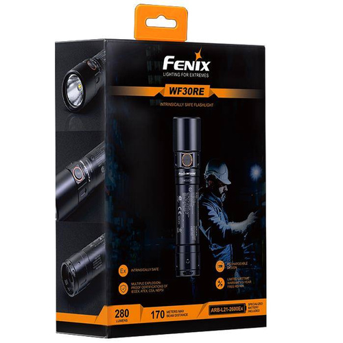 LED-Taschenlampen - Fenix - LED-Taschenlampe mit 2600-mAh-Akku - 280 lm - WF30RE