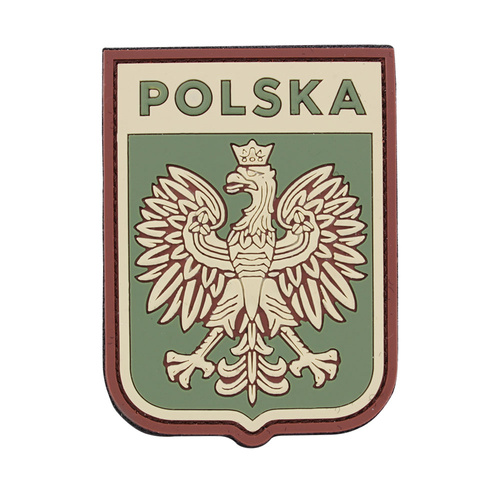 101 Inc. - 3D-Aufnäher - Polen Weißer Adler - Multicamo - 444130-7055 - 3D PVC Morale Patches